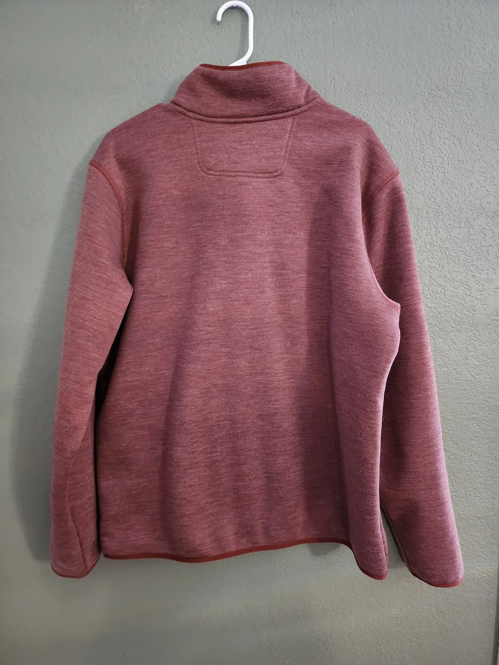 The North Face Men's Pullover Snap-Front in Dusty Rose Heather